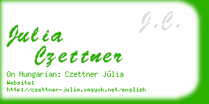 julia czettner business card