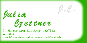 julia czettner business card